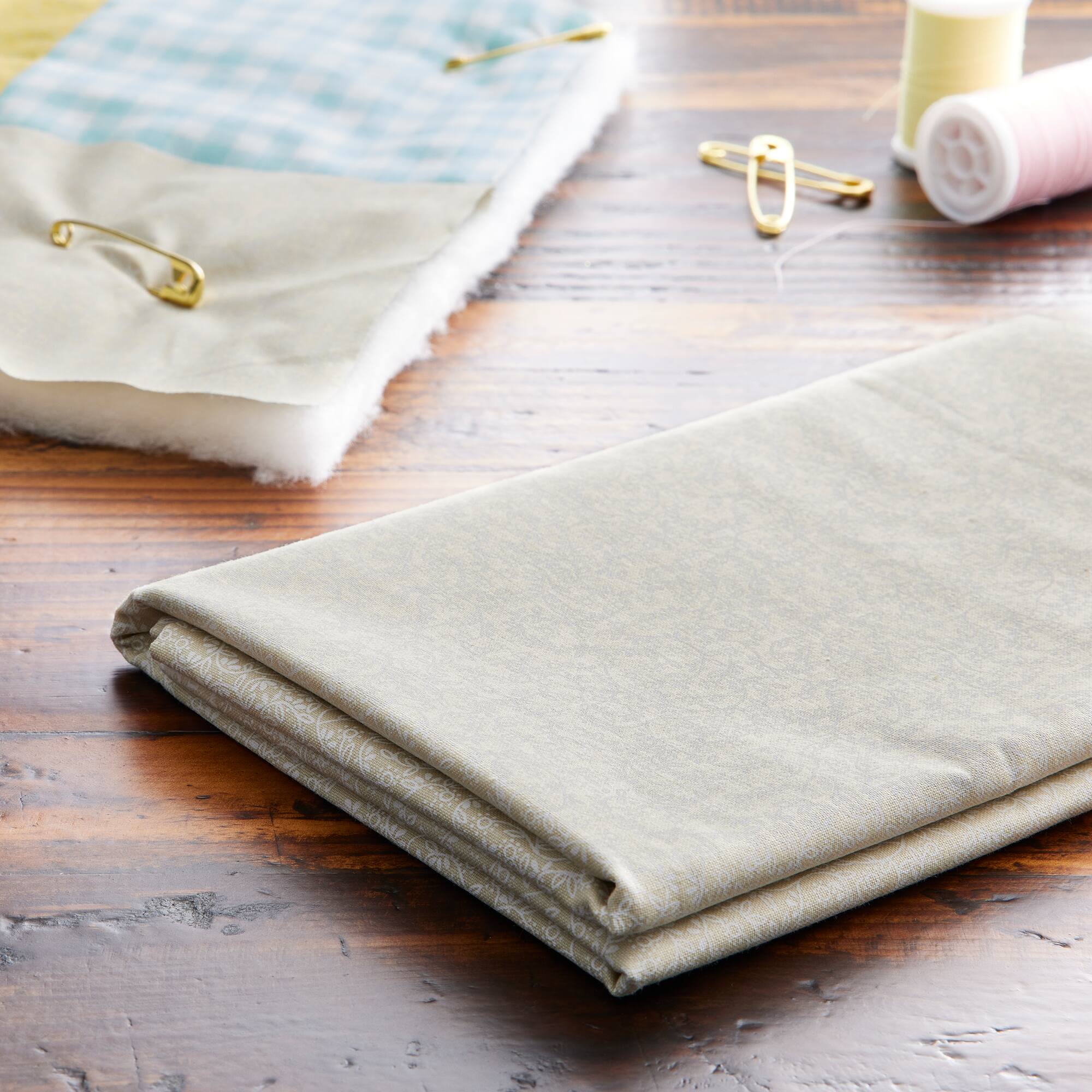 Fabric Traditions Tan Ditsy Floral Cotton Fabric